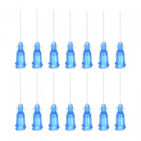 uxcell 50 Pcs 18G Plastic Dispensing Needles, 1" PP Glue Needle Tube Blunt Luer Lock Tips with PP Flexible Needle for Liquid Glue Gun, Green