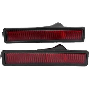 Acouto Front Side Marker Light Covers 63141377849 for E30 E32 E34 318i 325i 525i 735i 2pcs Car Side Marker Light Lens Covers Replacement(Red)