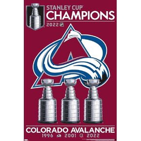 Trends International NHL Colorado Avalanche - 2022 Commemorative Stanley Cup Team Logo Wall Poster, 22.375" x 34", Unframed Version