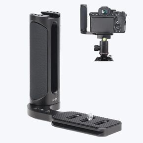 Camera Universal Side Handle Grip, Cold Shoe Mount, Ergonomic Design for DSLR and Mirrorless Cameras