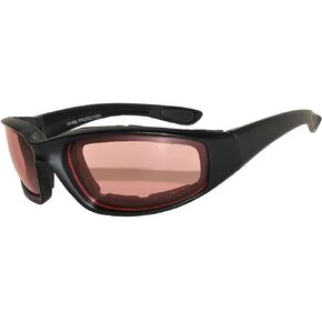 OWL Men Women Padded Foam Motorcycle Riding Glasses Goggles 99% UV protection