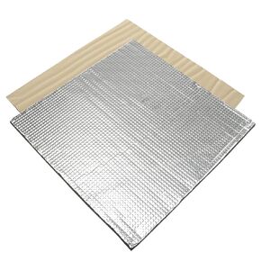 FYSETC 2pcs 3D Printer Heated Bed Insulation 220x220x8mm(8.66x8.66x0.3 inch) Lightweight Foam Foil Self-Adhesive Hotbed Thermal Pad Print Bed Keep Warm Ender 3 S1 Parts - 220x220x8mm