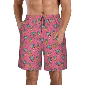 Men's Swim Trunks Quick Dry Board Shorts 7 Inch Inseam Swimming Trunks with Mesh Lining Beach Bathing Swimwear