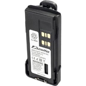 Arrowax AMCL4407-2000-D Li-ion Replacement Battery Compatible with Motorola XPR3500 XPR3300 XPR3300e XPR3500e XPR7350 XPR7380 XPR7550 XPR7580 XPR7350e XPR7380e XPR7550e XPR7580e APX2000 APX3000