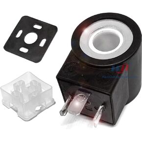 Solenoid Valve Coil with 3 Prong DIN Connector (Size 10, DC 24V)