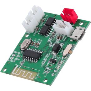 CCYLEZ Power Amplifier Board, Bluetooth5.0 2X5W Amplifier Board AUX Audio Input Power Amplifier Board 3.7V to 5V, Hands Free Calling, External Buttons, Micro Power Switch Control