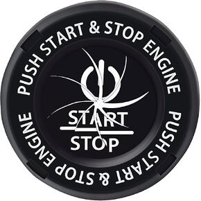 OFFWEGO Car Start Stop Button Cover Spiral Blade Ignition Protective Cover Push Start Button Cover Anti-Scratch Car Engine Decoration Ring Car Interior Accessory with A Heightening Washer Transformers in Kuwait
