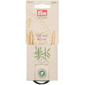 Prym 16" Circular Bamboo, 4.5mm Knitting Needles, Natural
