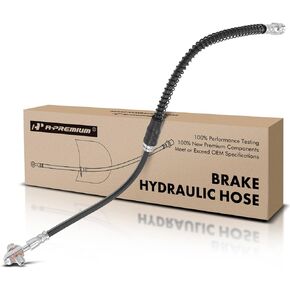 A-Premium Front Driver or Passenger Brake Hydraulic Hose Compatible with Select Volkswagen and Audi Models - Jetta 2011, Golf 2010-2014, Eos 2007-2015, A3 2011-2013 - Replace# 1K0611701K