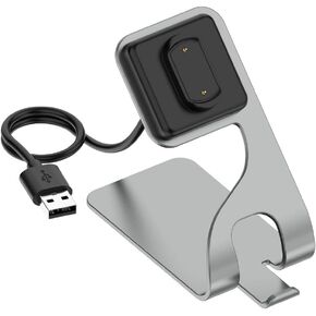 USB Cable Charging Docks for Amazfit GTR 3,GTR 3 Pro,GTS 3,GTS 4,GTR 4,GTR 4 Pro,Amazfit T-Rex 2,Amazfit T-Rex Ultra,Amazfit Cheetah,Amazfit Cheetah Pro Smartwatch Charger (Gray)