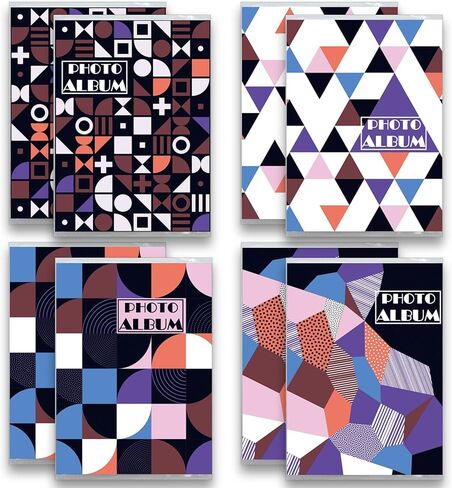 Small Photo Album 4x6 | 8 Packs | Hold 36 Photos Each | Mini 4x6 Photo Albums, Photo Albums 4x6 Pictures, Picture Albums 4x6, Photo Book, Photo Album Book, Picture Book for Photos. (Purple) in Kuwait