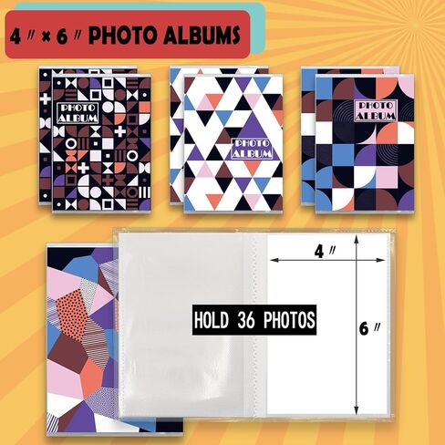 Small Photo Album 4x6 | 8 Packs | Hold 36 Photos Each | Mini 4x6 Photo Albums, Photo Albums 4x6 Pictures, Picture Albums 4x6, Photo Book, Photo Album Book, Picture Book for Photos. (Purple) in Kuwait