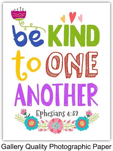 Inspirational Bible Verse Wall Art 11x14 - Religious Decor for Boys, Kids Bedroom, Girls Room, Baby Nursery - Psalm, Proverbs Scripture Wall Art - spiritual Gifts - God Wall Art - Christian Wall Decor in Saudi Arabia