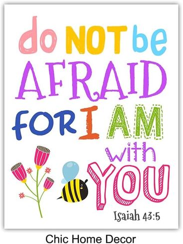 Inspirational Bible Verse Wall Art 11x14 - Religious Decor for Boys, Kids Bedroom, Girls Room, Baby Nursery - Psalm, Proverbs Scripture Wall Art - spiritual Gifts - God Wall Art - Christian Wall Decor in Saudi Arabia