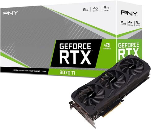 PNY GeForce RTX™ 3070 Ti 8GB Verto Triple Fan Graphics Card in Saudi Arabia