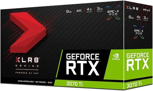 PNY GeForce RTX™ 3070 Ti 8GB Verto Triple Fan Graphics Card in Saudi Arabia