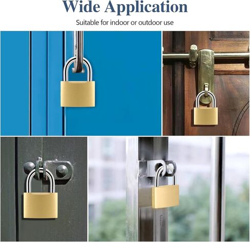 BRAXE 6 قطع قفل بمفتاح مع 6 مفاتيح نفسها مقاومة للماء، قفل نحاسي صلب صغير 1.18 بوصة 30 مم لخزانة الصالة الرياضية حقيبة الظهر الأمتعة بمشبك تخزين يلقي سياج الأدوات in Kuwait
