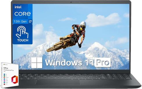 Dell 2024 أحدث كمبيوتر محمول Inspiron 15 3530، كمبيوتر محمول بشاشة لمس 15.6 بوصة FHD مع ترخيص مدى الحياة من Microsoft Office، Core i7-1355U وحدة المعالجة المركزية حتى 5.0 جيجا هرتز، ذاكرة الوصول العشوائي 64 جيجابايت، 1 تيرابايت SSD، Wi-Fi 6، كاميرا ويب، H in Saudi Arabia