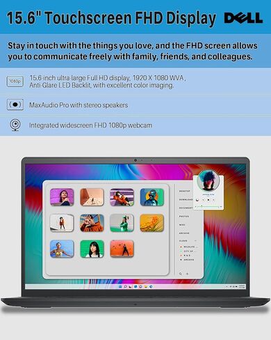 Dell 2024 أحدث كمبيوتر محمول Inspiron 15 3530، كمبيوتر محمول بشاشة لمس 15.6 بوصة FHD مع ترخيص مدى الحياة من Microsoft Office، Core i7-1355U وحدة المعالجة المركزية حتى 5.0 جيجا هرتز، ذاكرة الوصول العشوائي 64 جيجابايت، 1 تيرابايت SSD، Wi-Fi 6، كاميرا ويب، H in Saudi Arabia