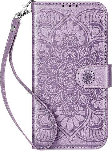 iPhone XR Wallet Case,[RFID Blocking] 3 Card Holder Stand with Credit Card Slot PU Leather Magnetic Protective Flip Cover for iPhone Xr (Purple) in Saudi Arabia