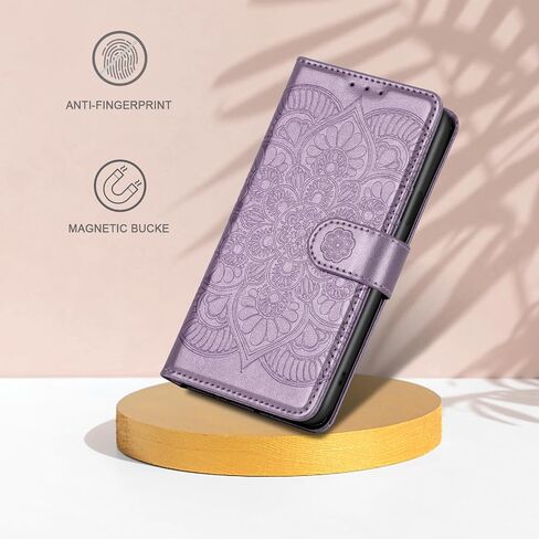 iPhone XR Wallet Case,[RFID Blocking] 3 Card Holder Stand with Credit Card Slot PU Leather Magnetic Protective Flip Cover for iPhone Xr (Purple) in Saudi Arabia