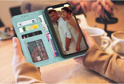 iPhone XR Wallet Case,[RFID Blocking] 3 Card Holder Stand with Credit Card Slot PU Leather Magnetic Protective Flip Cover for iPhone Xr (Purple) in Saudi Arabia