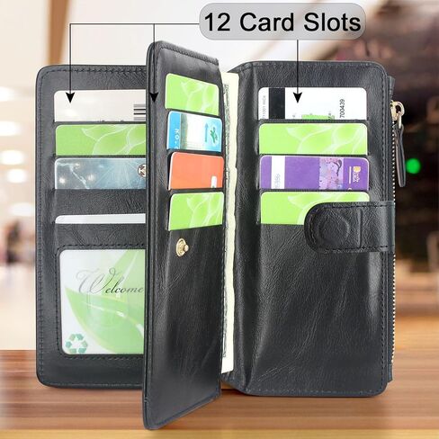 Harryshell Detachable Magnetic Case Wallet with Cash Coin Zipper Pocket 12 Card Slots Holder Wrist Strap Lanyard for Samsung Galaxy Z Fold 5 5G Z Fold5 (2023) (Flower Purple) in Saudi Arabia