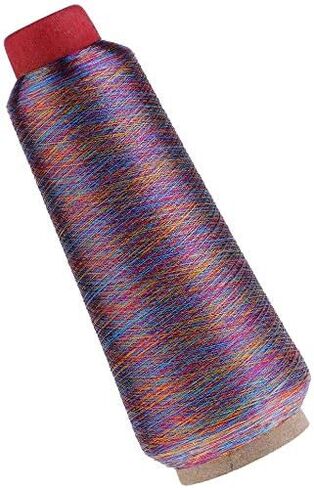 1 Piece Sewing Thread Spool Metallic Machine Embroidery Threads Sewing Thread Line for Craft 3000 Meters - Rainbow in Kuwait