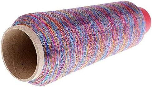 1 Piece Sewing Thread Spool Metallic Machine Embroidery Threads Sewing Thread Line for Craft 3000 Meters - Rainbow in Kuwait