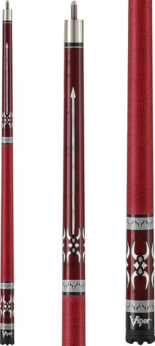 Viper Sinister 58" 2-Piece Billiard/Pool Cue, Burgundy with Pearlized Inlay in Saudi Arabia