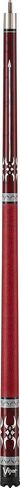 Viper Sinister 58" 2-Piece Billiard/Pool Cue, Burgundy with Pearlized Inlay in Saudi Arabia