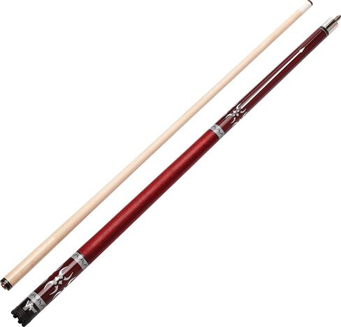 Viper Sinister 58" 2-Piece Billiard/Pool Cue, Burgundy with Pearlized Inlay in Saudi Arabia