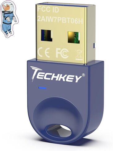 USB Bluetooth Adapter 5.3 for Desktop PC, Really Plug & Play Mini Bluetooth V10 EDR Dongle Receiver & Transmitter for Laptop Computer Bluetooth Windows 11/10/8.1-Horizon Blue in Saudi Arabia