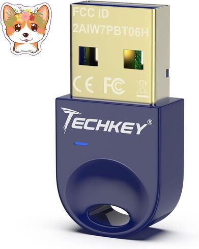 محول بلوتوث USB 5.3 لأجهزة الكمبيوتر المكتبية، قم بتوصيل وتشغيل جهاز استقبال وجهاز إرسال بلوتوث صغير V5 EDR Dongle للكمبيوتر المحمول والكمبيوتر المحمول بنظام Windows 11/10/8.1-أزرق كاريبي الحالي in Saudi Arabia
