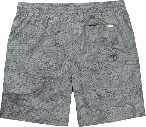 Legendary Whitetails Men's Quick Dry Topographical Print 7 Inch Inseam Swim Trunks in Saudi Arabia
