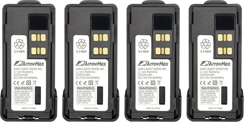 Arrowax AMCL4407-2000-D بطارية بديلة ليثيوم أيون متوافقة مع موتورولا XPR3500 XPR3300 XPR3300e XPR3500e XPR7350 XPR7380 XPR7550 XPR7580 XPR7350e XPR7380e XPR7550e XPR7580e APX2000 APX3000 in Saudi Arabia