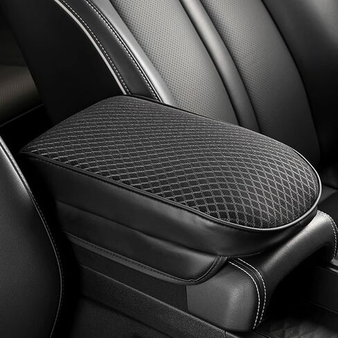 Car Armrest Cushion with Comfortable Memory Foam,Upgrade Car Console Armrest Pad,Premium Material Car Armrest Cover,Universal Car Center Console Pillow,Car Accessories(Black2) in Saudi Arabia