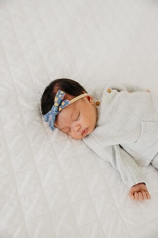 Copper Pearl Baby Bows: Stylish Headbands for Baby Girls, Premium Soft and Stretchy Baby Headbands, Perfect for Newborns, Trendy Designs - Rowan in Saudi Arabia