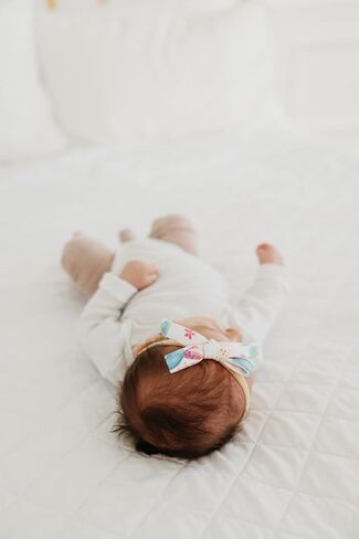Copper Pearl Baby Bows: Stylish Headbands for Baby Girls, Premium Soft and Stretchy Baby Headbands, Perfect for Newborns, Trendy Designs - Rowan in Saudi Arabia