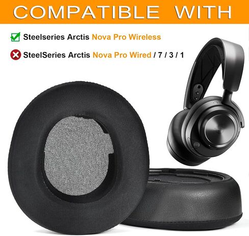 Nova Pro Wireless Earpads - defean Replacement Ear Cushion Ear Pads Compatible with Steelseries Arctis Nova Pro Wireless Headphones (Black Breathable Fabric) in Saudi Arabia