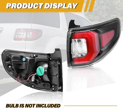 Tail Light Assembly, Compatible with GMC Acadia 2013 2014 2015 2016 | GMC Acadia Limited Base 2017, 84051376-PFM, Outer Right Passenger Side in Saudi Arabia