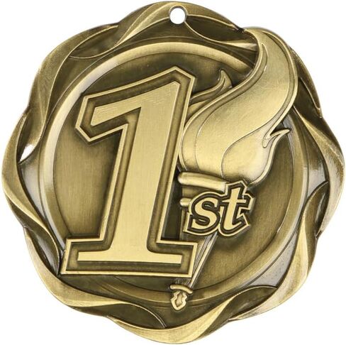 Decade Awards 1st, 2nd, 3rd Fusion Medal- Gold, Silver or Bronze | Place Medal with Stars & Stripes Ribbon - 3 Inch Wide in Saudi Arabia