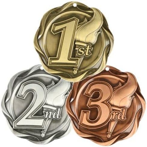 Decade Awards 1st, 2nd, 3rd Fusion Medal- Gold, Silver or Bronze | Place Medal with Stars & Stripes Ribbon - 3 Inch Wide in Saudi Arabia