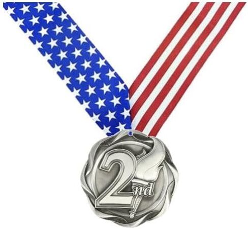 Decade Awards 1st, 2nd, 3rd Fusion Medal- Gold, Silver or Bronze | Place Medal with Stars & Stripes Ribbon - 3 Inch Wide in Saudi Arabia