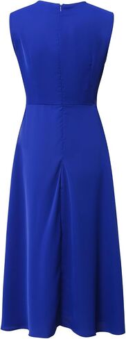 Women's Long Summer Sleeveless Deep V-Neck Ruffled Skirt Dress in Saudi Arabia