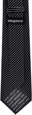 Retreez Stylish Pin Stripes Woven Microfiber 3.15" Men's Tie Necktie in Saudi Arabia