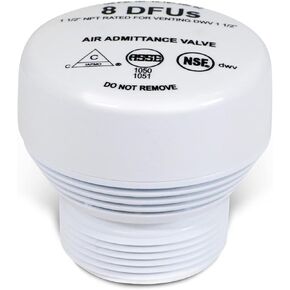 Air Admittance Valve 1-1/2"’ MIP, White