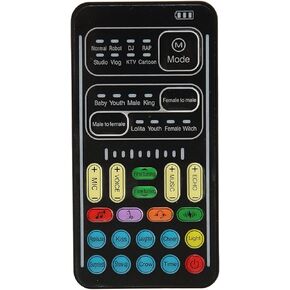Voice Changer, Portable Voice Modulator Handheld Sound Card withSound Multifunctional Effects Machine for PS4, for PS5, for Xbox ONE, for Switch, PC and for PUGB Gaming