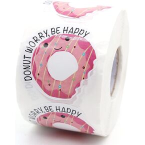 Littlefa 1.5" Happy Mail with Sun Design Stickers,Mail Stickers,Bakeries Stickers,Handmade Stickers,Small Business Stickers, Envelopes Stickers, Gift Bags Packaging 500 PCS