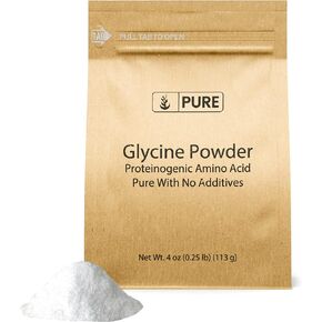PURE ORIGINAL INGREDIENTS Glycine Powder, 5 lb, No Magnesium or Rice Fillers, Lab Verified